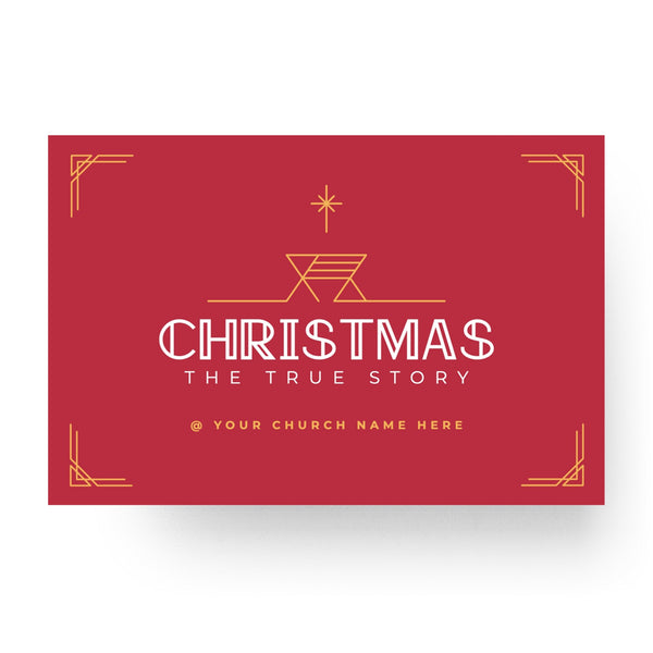 Christmas The True Story - Standard Invitation Card