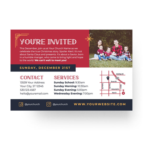Christmas The True Story - Standard Invitation Card