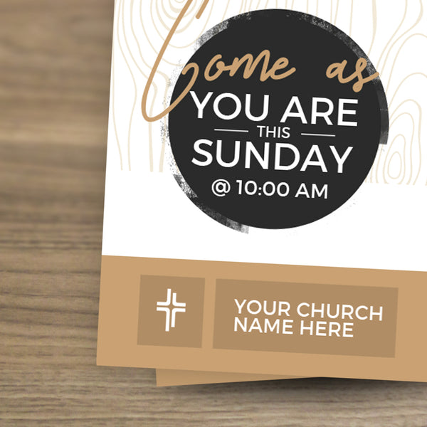 Come As You Are - Mini Invitation Card