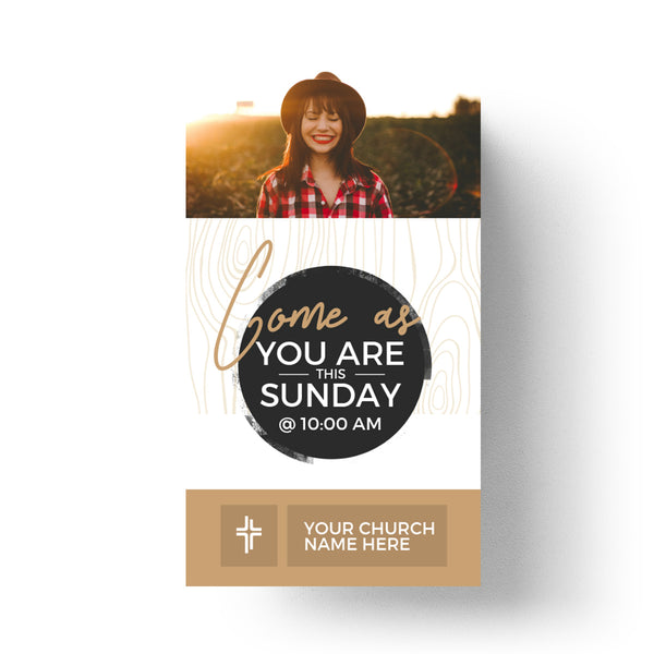Come As You Are - Mini Invitation Card