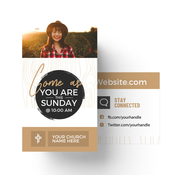 Come As You Are - Mini Invitation Card