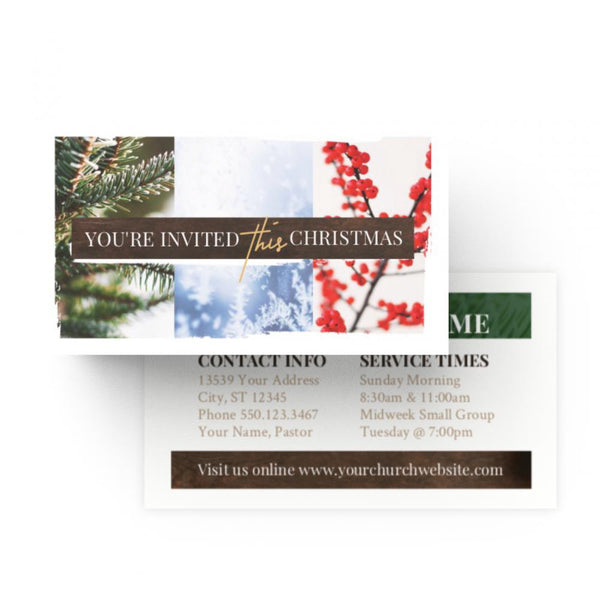 You're Invited This Christmas - Mini Invitation Card