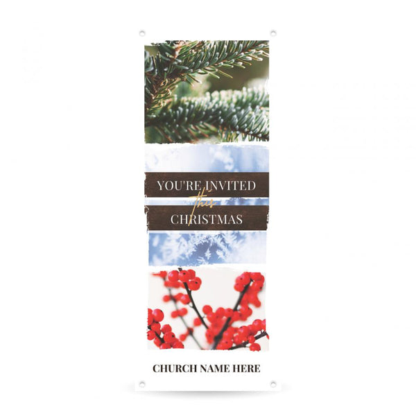 You're Invited This Christmas - Vertical Banner