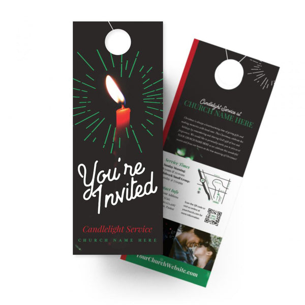 You're Invited Candle - Door Hanger