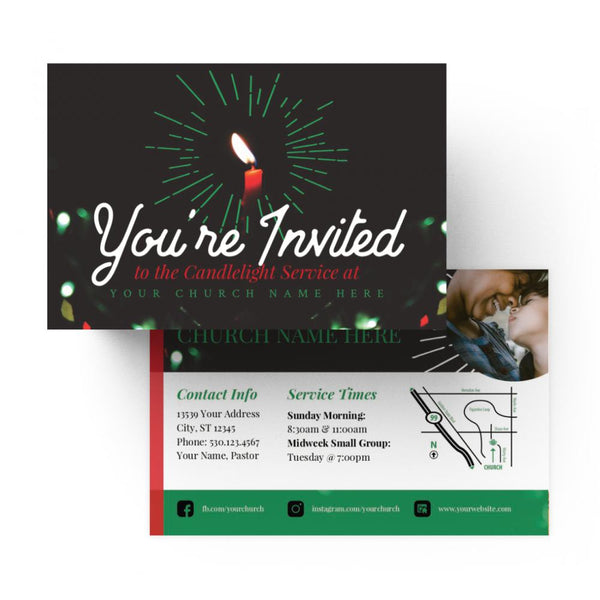 You're Invited Candle - Standard Invitation Card