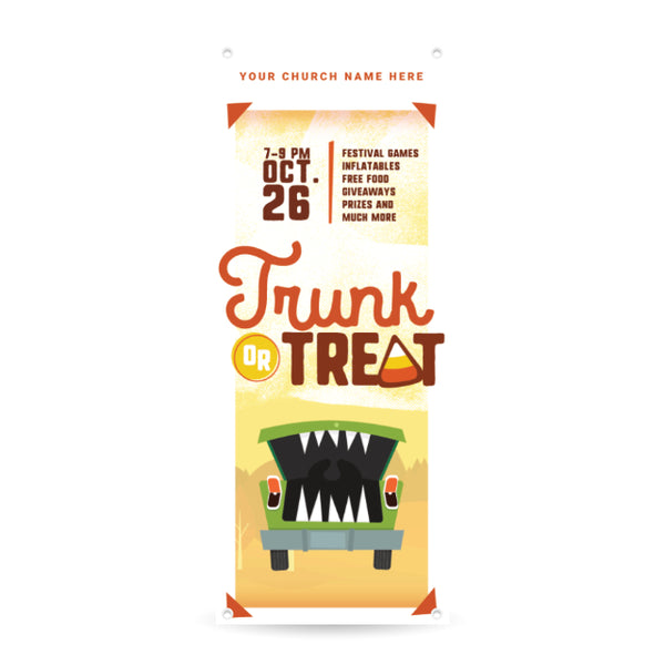 Trunk or Treat Orange - Vertical Banner