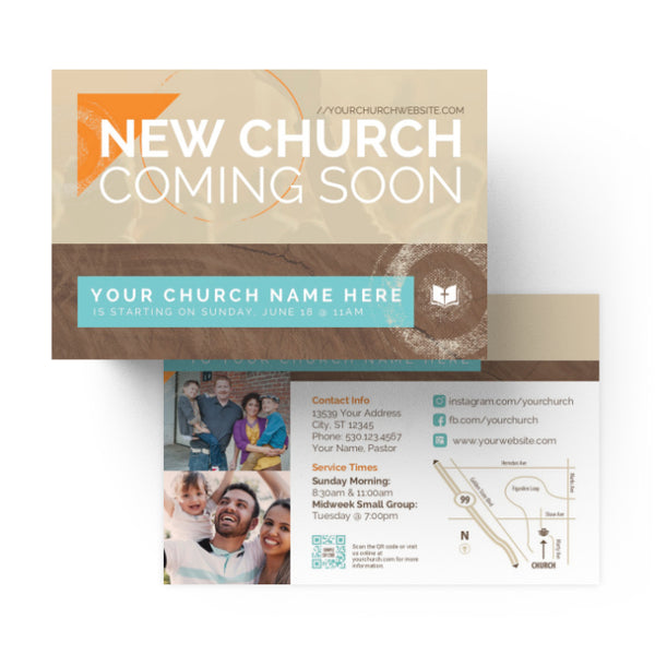 New Church Coming Soon - Standard Invitation Card