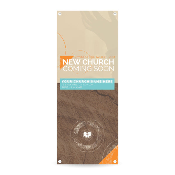 New Church Coming Soon - Vertical Banner
