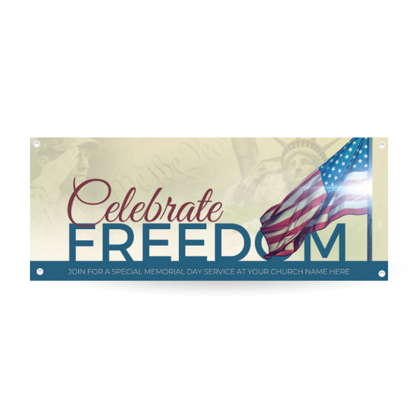 Celebrate Freedom - Horizontal Banner