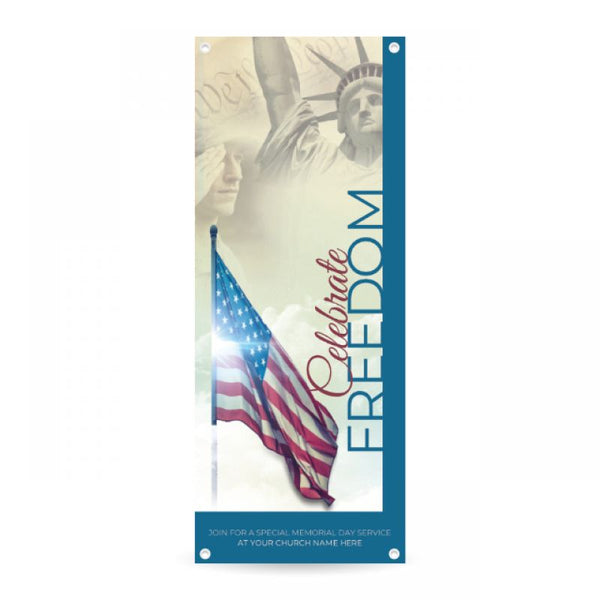 Celebrate Freedom - Vertical Banner