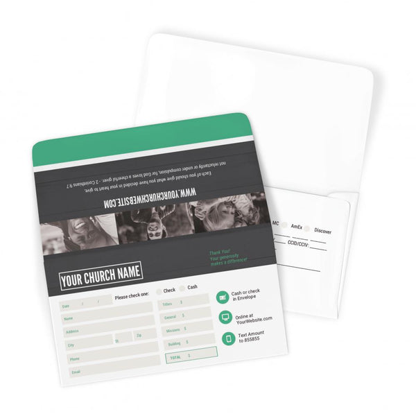 Modern Wood - Long Flap Offering Envelope