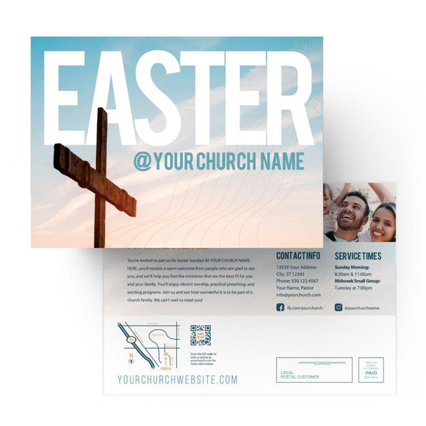 Easter Blue Cross - Small EDDM Mailer