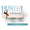 Easter Blue Cross - Mini Invitation Card