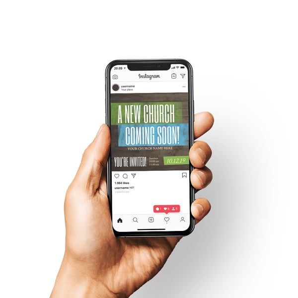 A New Church Coming Soon - Social Media Graphic