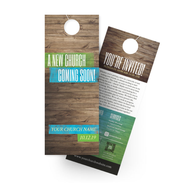 A New Church Coming Soon - Door Hanger