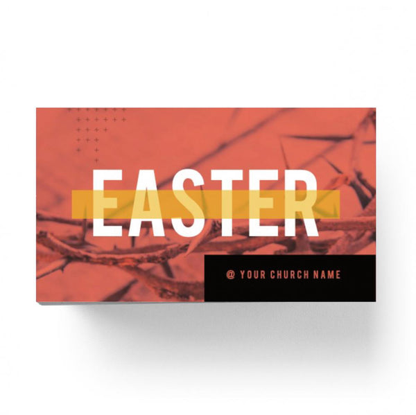 Orange Easter Crown - Mini Invitation Card