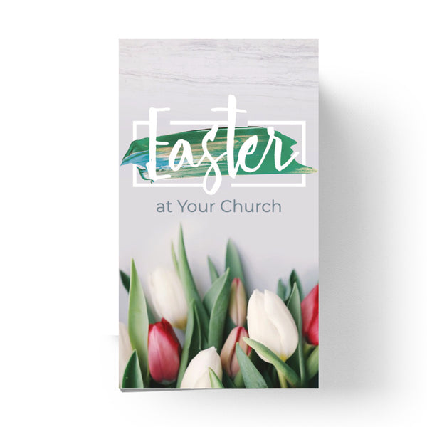 Easter Tulips and Paint - Mini Invitation Card