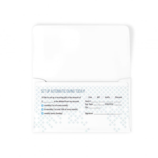 Pixels Yearly Theme - Long Flap Offering Envelope