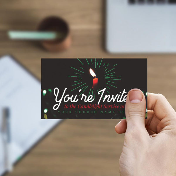You're Invited Candle - Mini Invitation Card