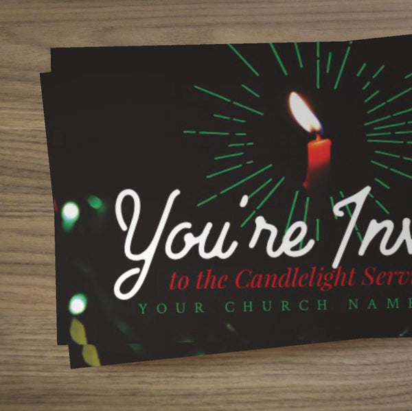 You're Invited Candle - Mini Invitation Card
