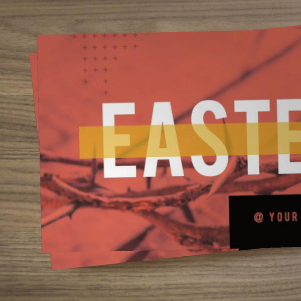 Orange Easter Crown - Mini Invitation Card