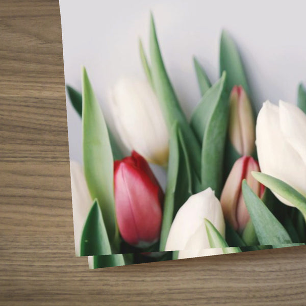 Easter Tulips and Paint - Mini Invitation Card