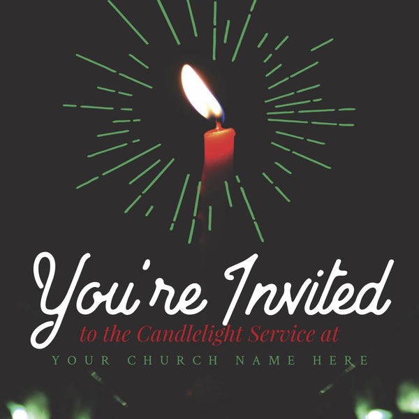 You're Invited Candle - Social Media Graphic