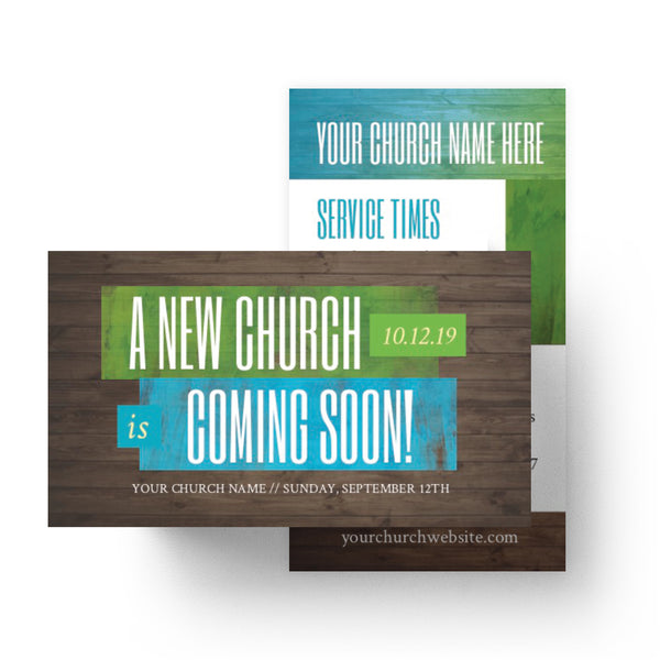 A New Church Coming Soon - Mini Invitation Card