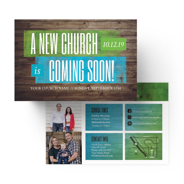 A New Church Coming Soon - Standard Invitation Card