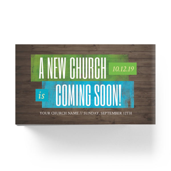 A New Church Coming Soon - Mini Invitation Card