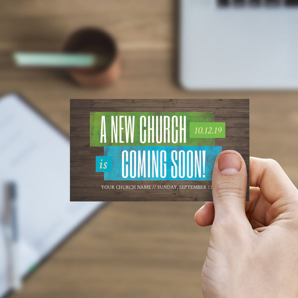A New Church Coming Soon - Mini Invitation Card