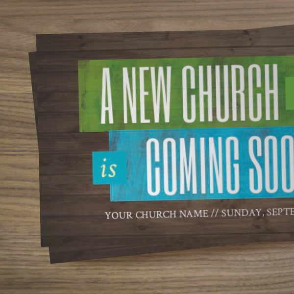 A New Church Coming Soon - Mini Invitation Card