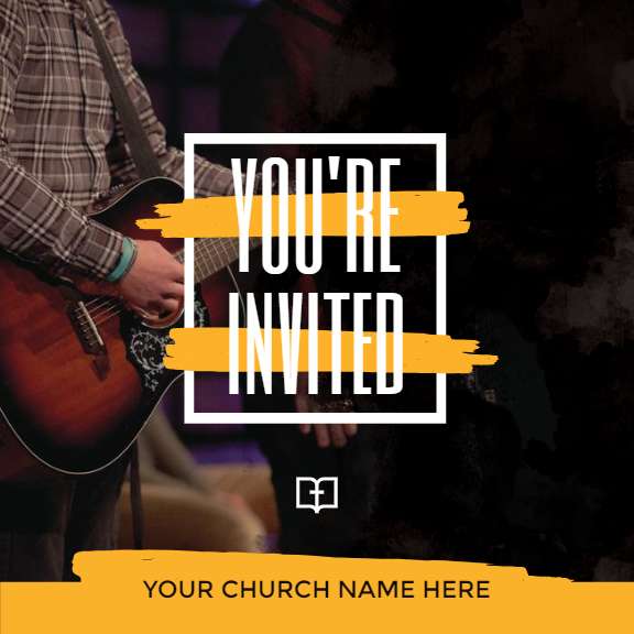 You're Invited Orange Paint