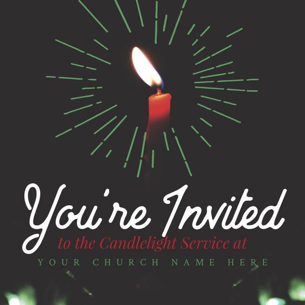 You're Invited Candle