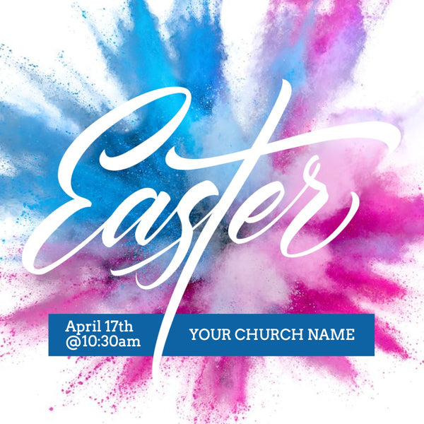 Easter Color Burst - Social Media Graphic
