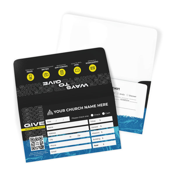 Halftone - Long Flap Offering Envelope