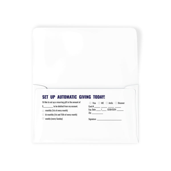 Soft Blue - Long Flap Offering Envelope