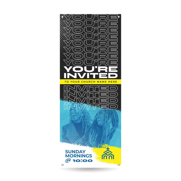Halftone - Vertical Banner