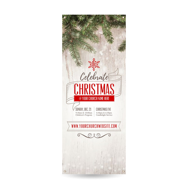 Celebrate Christmas - Vertical Banner