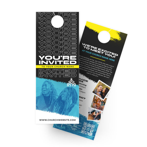 Halftone - Door Hanger