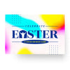 Easter Neon - Standard Invitation Card