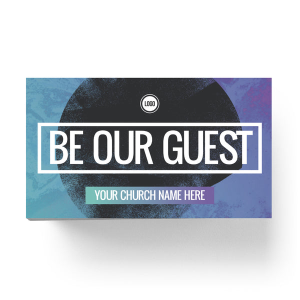 Be Our Guest Circle Gradient - Mini Invitation Card