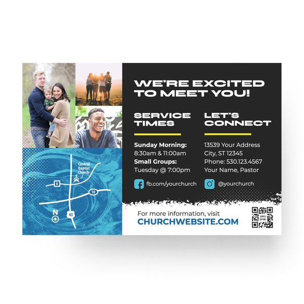 Halftone - Standard Invitation Card