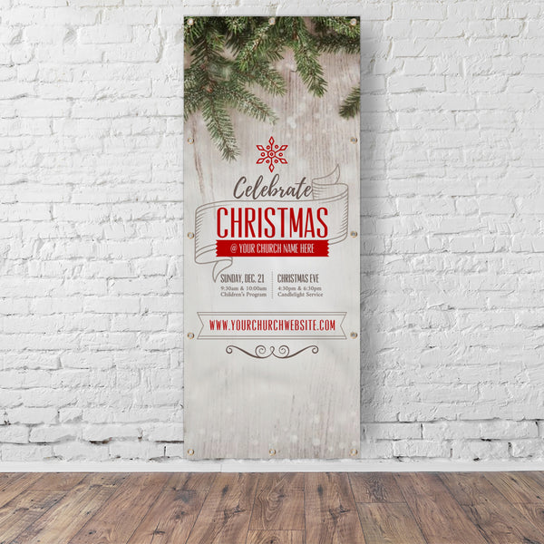 Celebrate Christmas - Vertical Banner