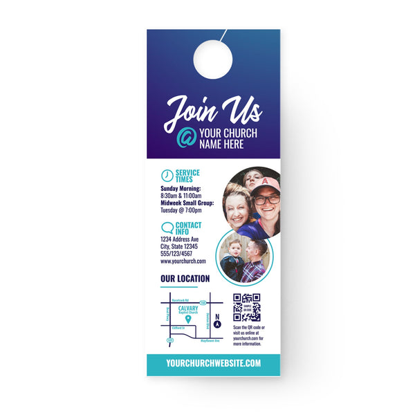 Soft Blue - Door Hanger