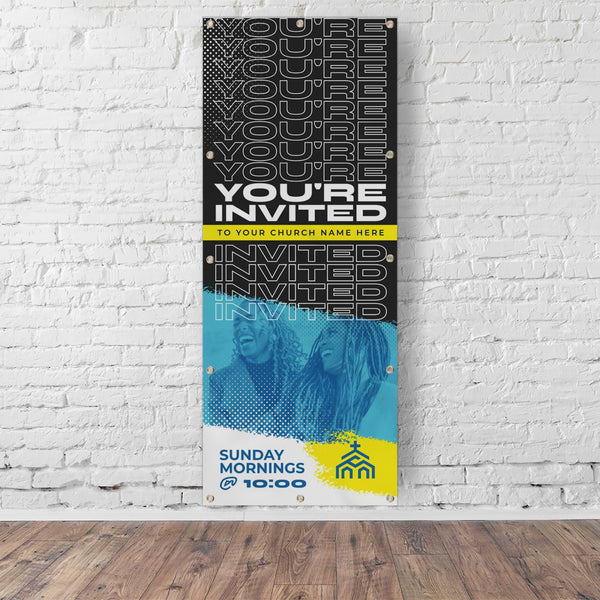 Halftone - Vertical Banner