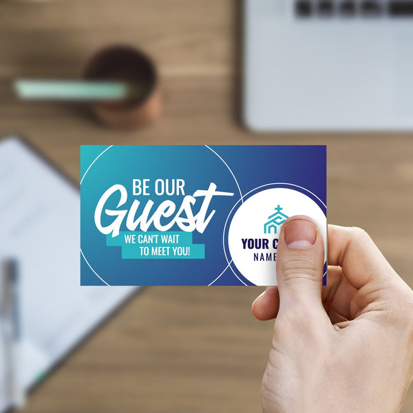 Soft Blue - Mini Invitation Card