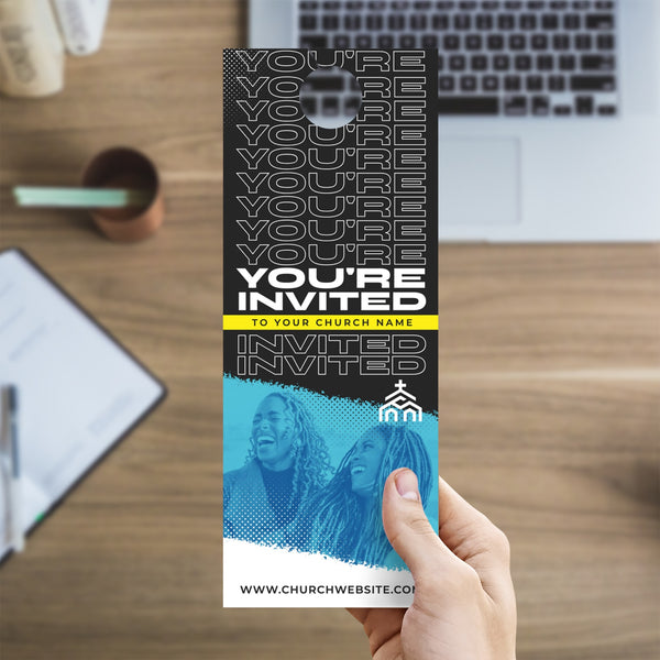 Halftone - Door Hanger