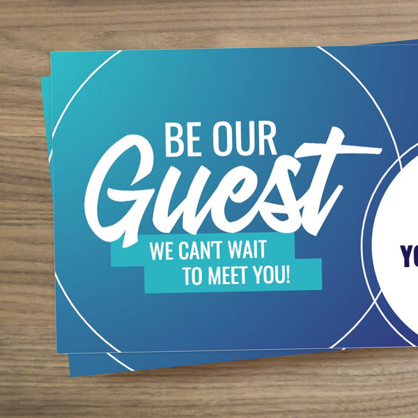 Soft Blue - Mini Invitation Card
