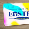 Easter Neon - Mini Invitation Card